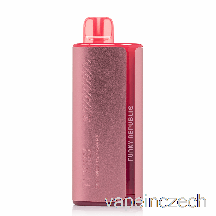 Funky Lands Ti7000 Jednorázový Jahodový Banánový Vape Bez Nikotinu